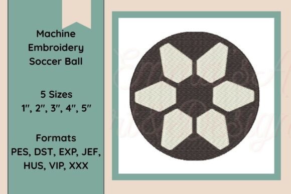 Soccer Ball Embroidery Design