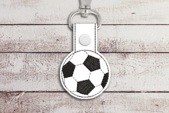 Soccer Ball ITH Key Fob Applique