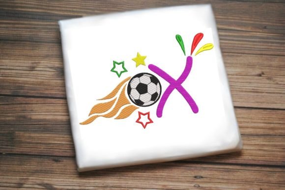 X Letter Soccer Ball Alphabet